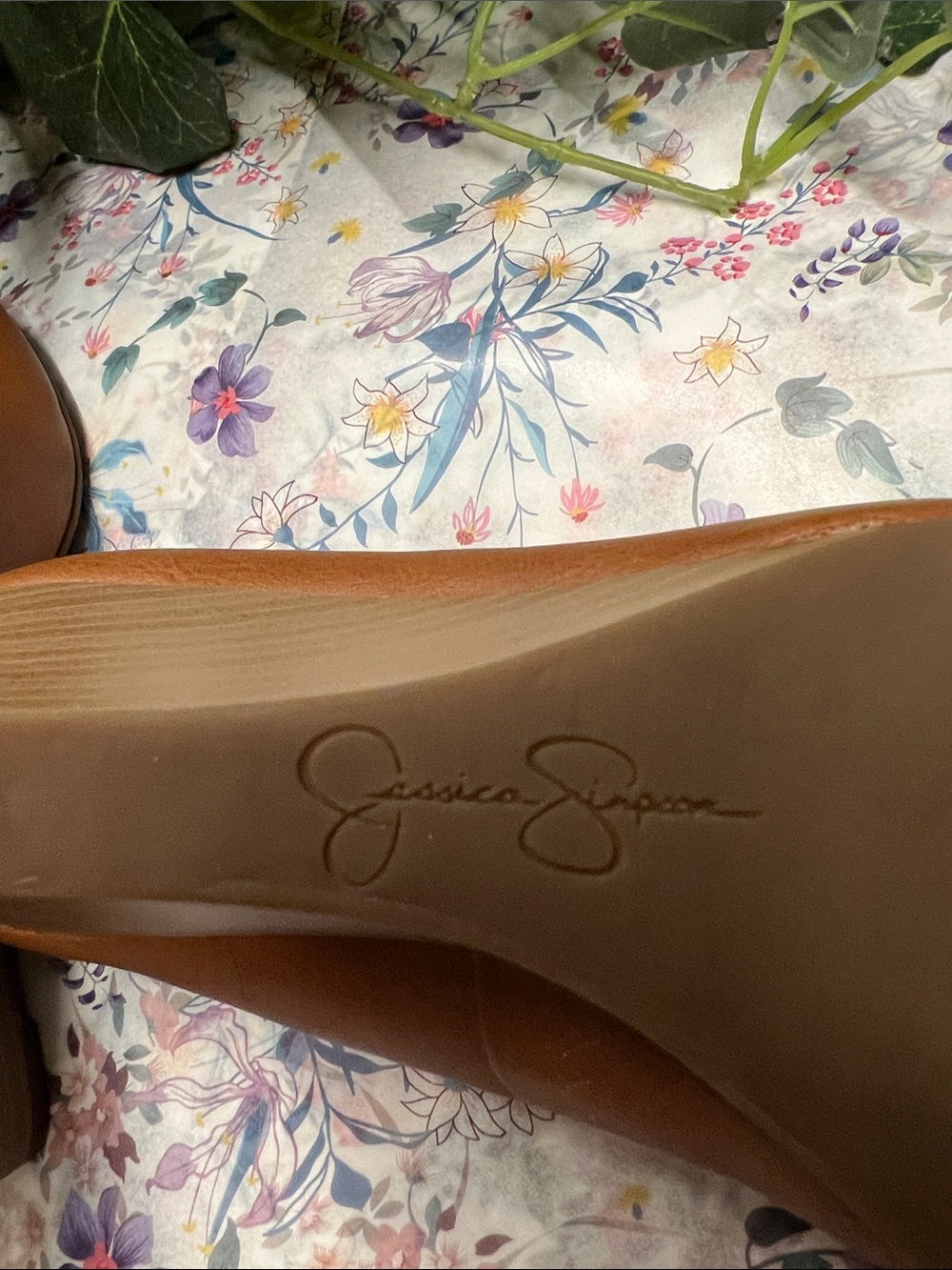Jessica Simpson Tan Round-Toe Pumps - Picture 13 of 13